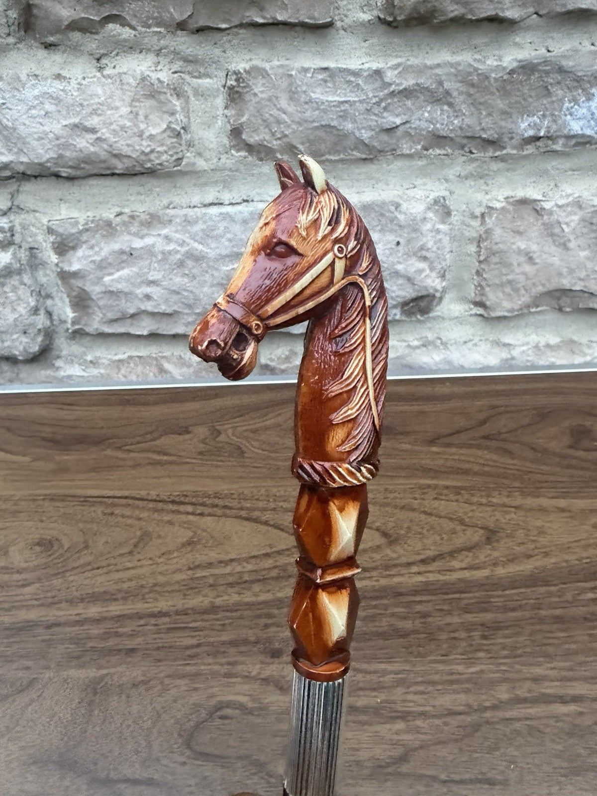 Vintage Horse Head Shoe Horn 12" Plastic Boot Dressing Aid