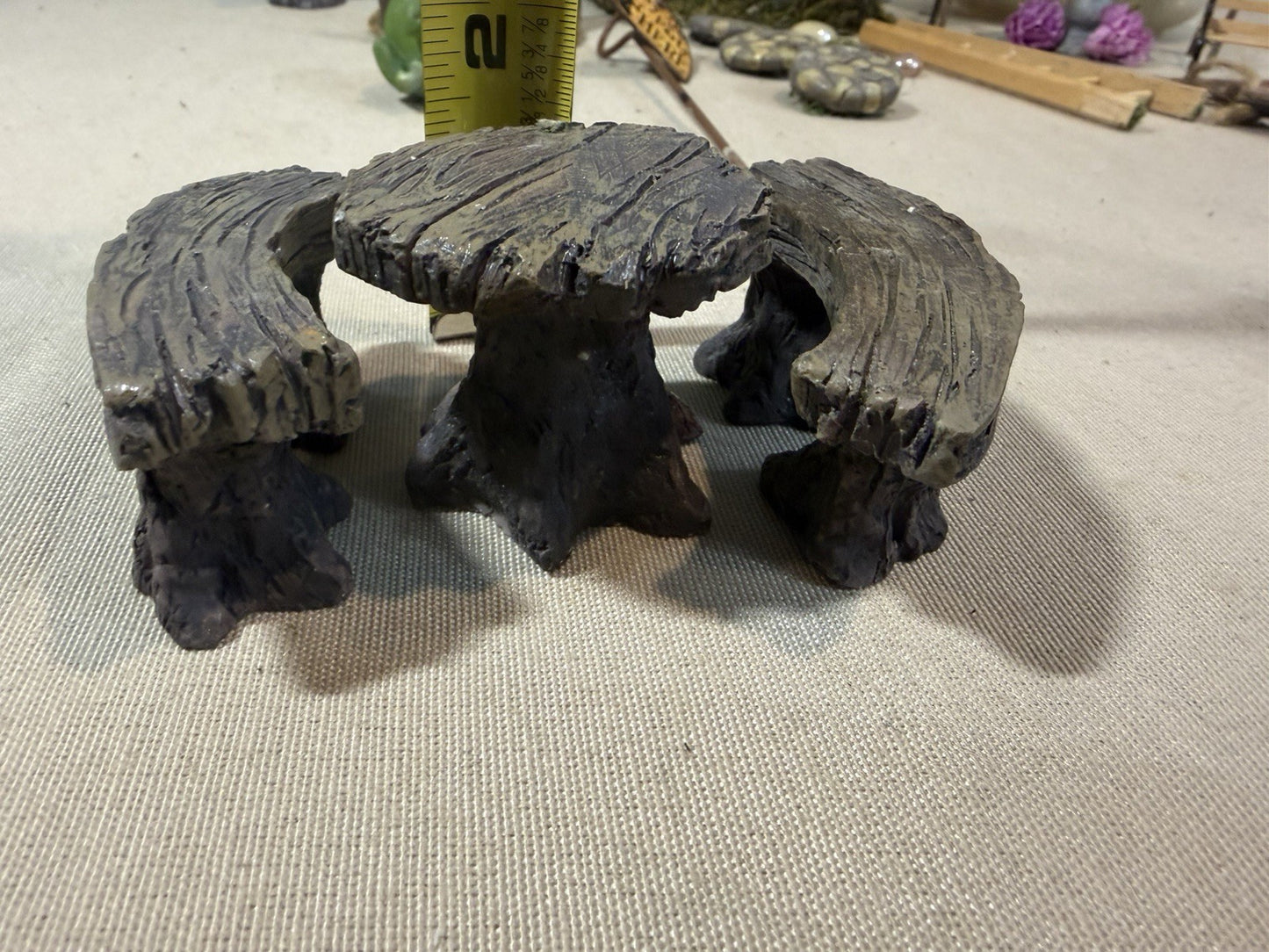 Miniature Fairy Garden Accessories Lot House Tree Arch Frog Bench Ladder Sign