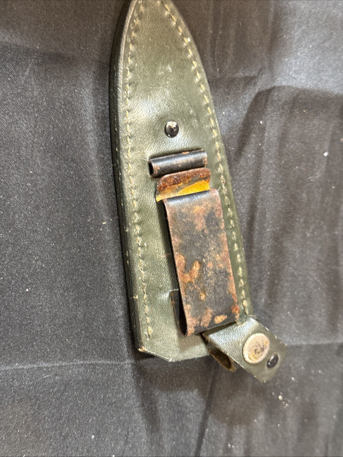 Vintage Japanese Explorer Survival Boot Knife Camo Handle