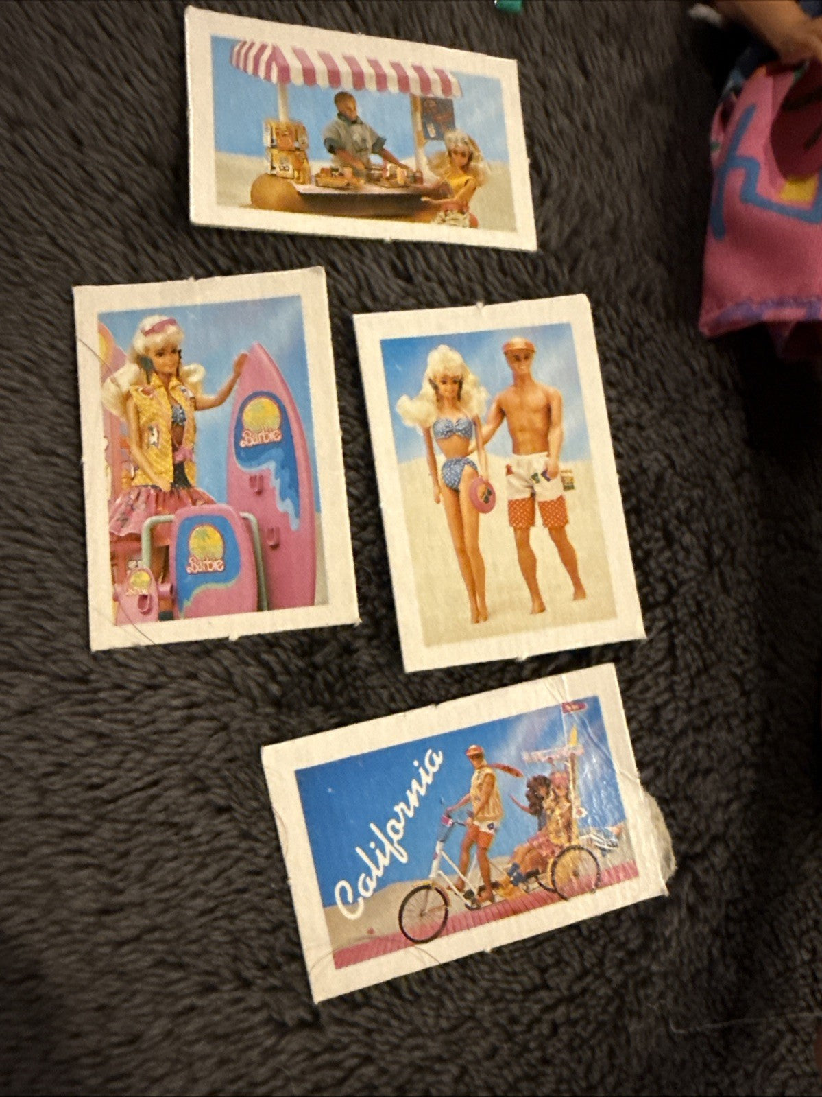 Vintage 1987 Mattel California Dream Barbie Doll #4439 Accessories Postcards Lot