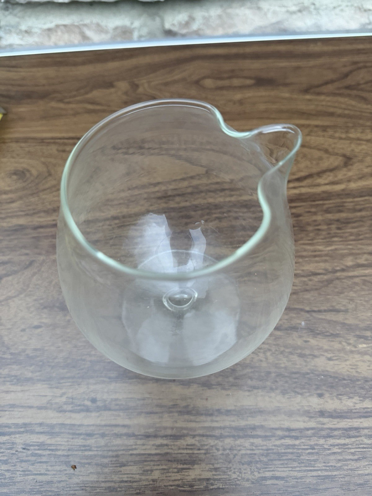 Vintage Glass Brandy Snifter Pour Spout Cognac Barware Glass