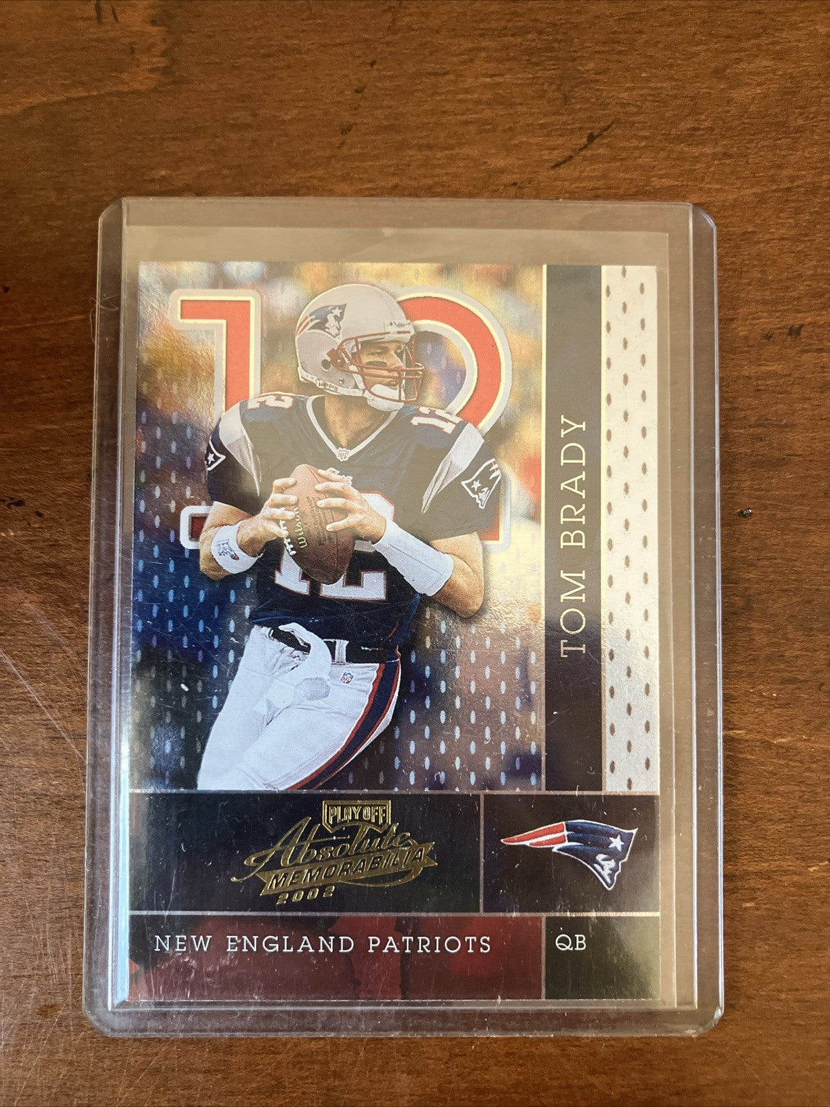 2002 Playoff Absolute Memorabilia Tom Brady Card #134 New England Patriots