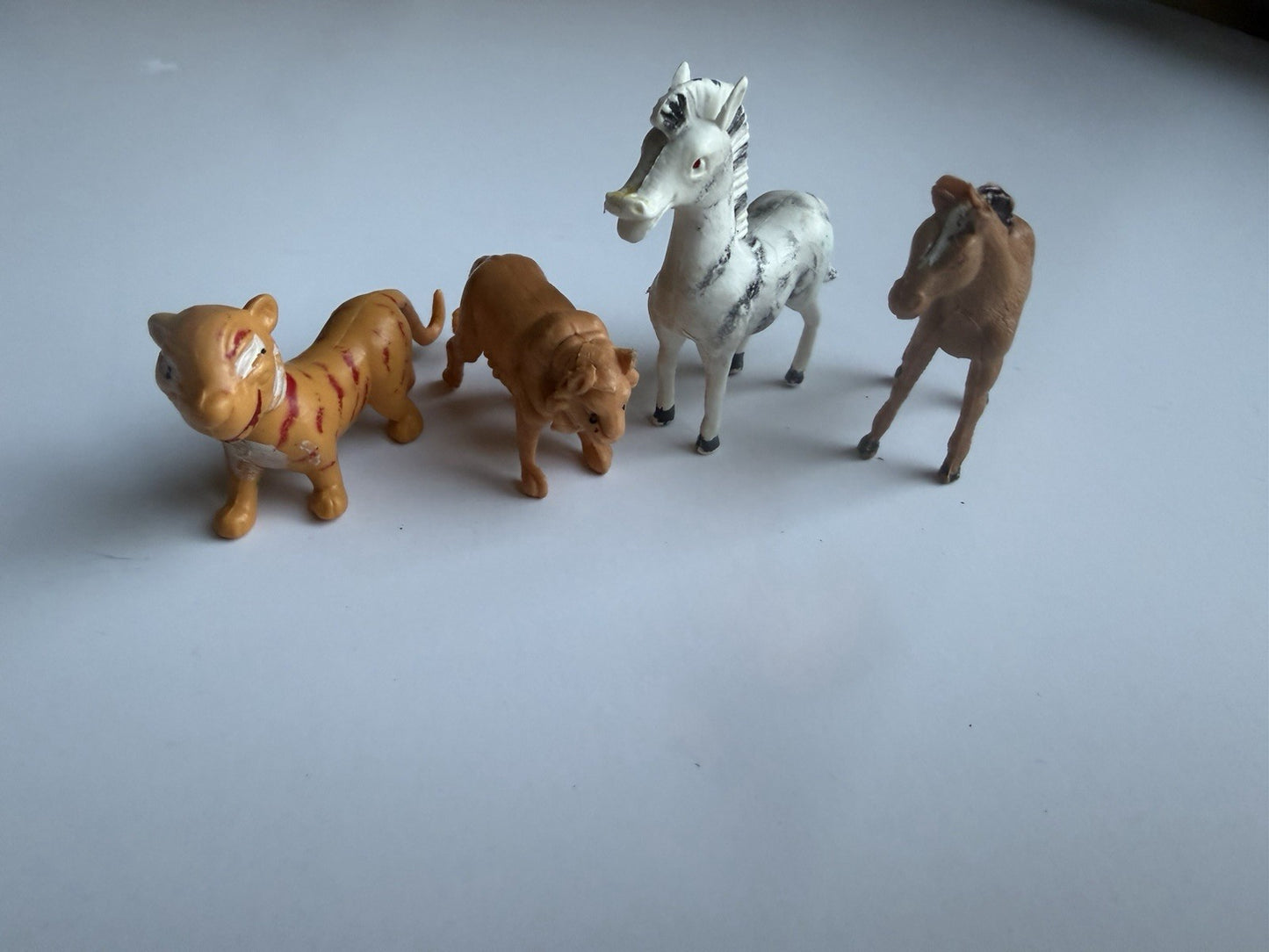 Vintage Miniature Plastic Animal Figure Lot 43 Zoo Farm Hong Kong Mixed Toys Set