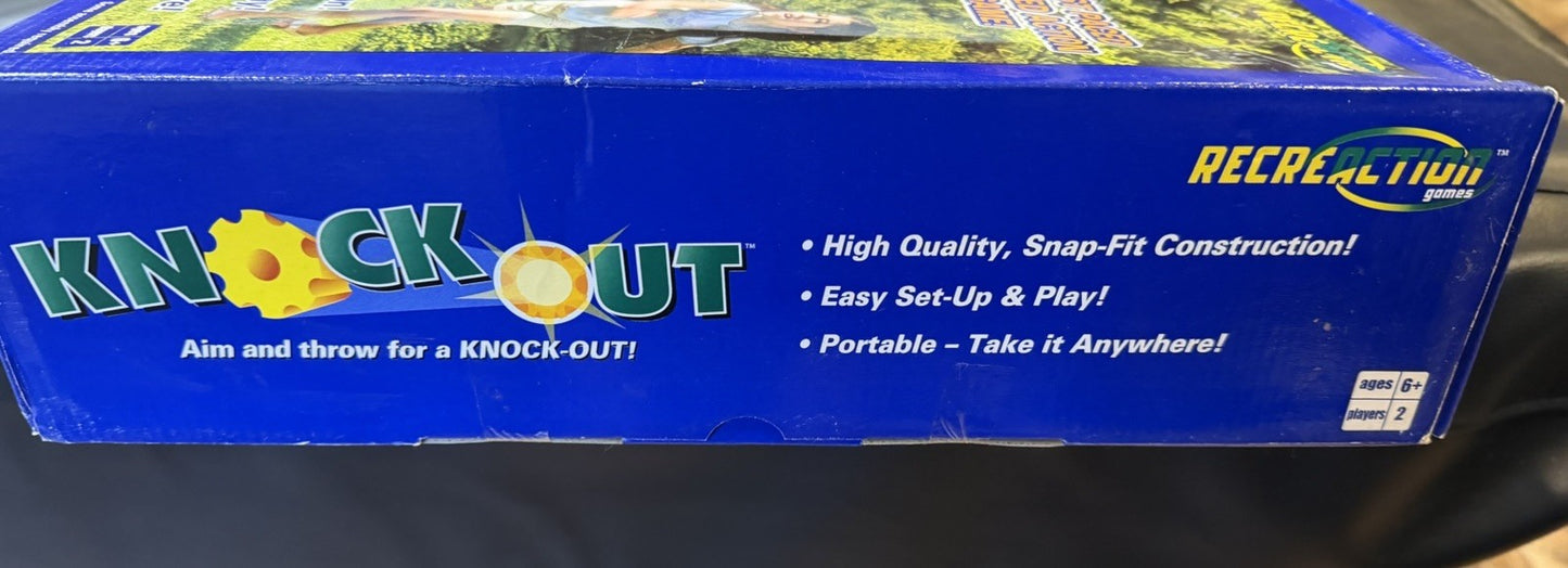 Vintage 2005 Fundex Knock Out Action Game 2 Sided Portable Kids Family Board Gam