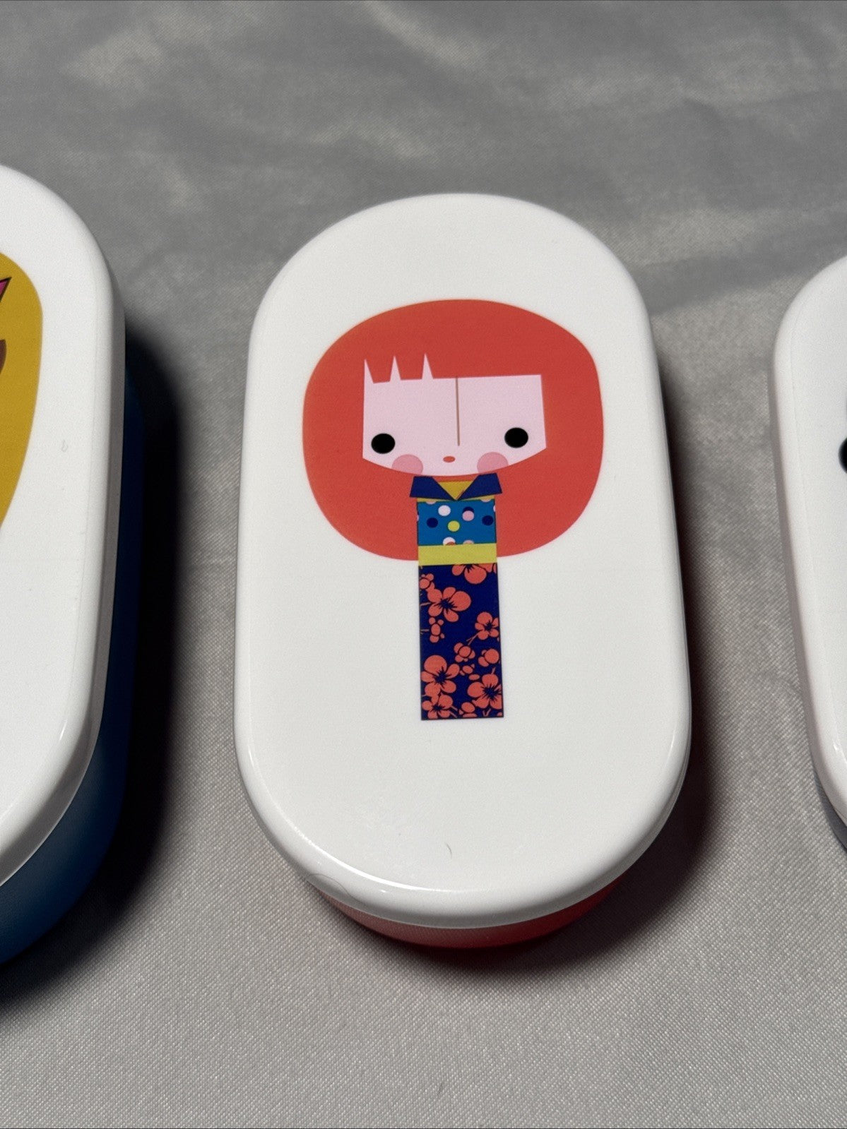Kokeshi Matryoshka Nesting Bento Snack Boxes Set Of 4 Japanese Style
