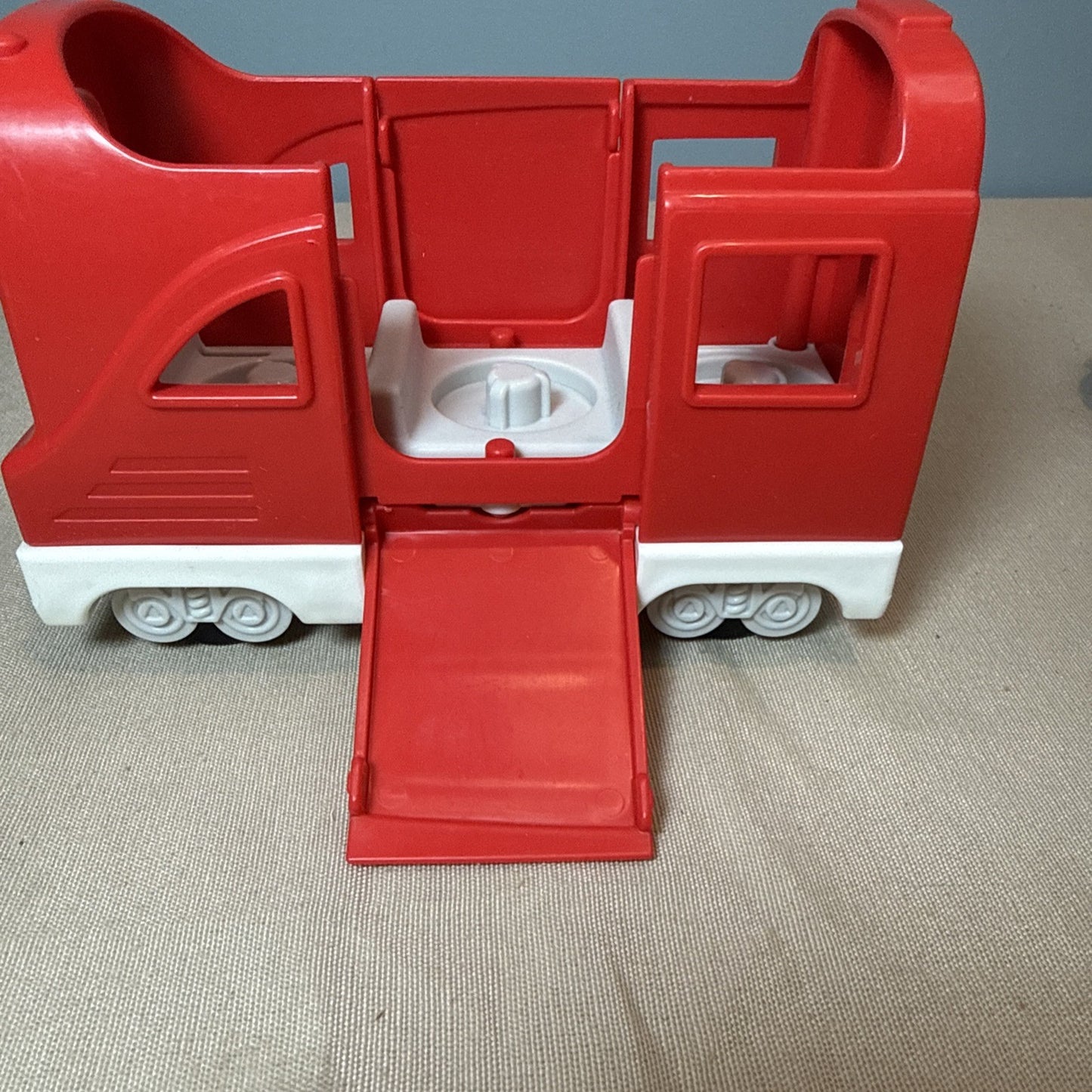 Fisher Price Little People Vehicle Lot Trolley Police Car Taxi Preschool Toys
