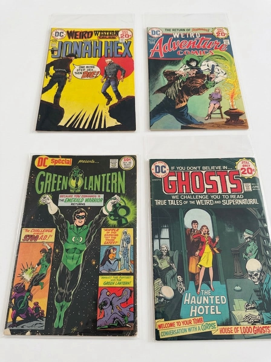 Vintage DC Comics Lot 4 Jonah Hex Green Lantern Ghosts Weird Adventures Bronze A