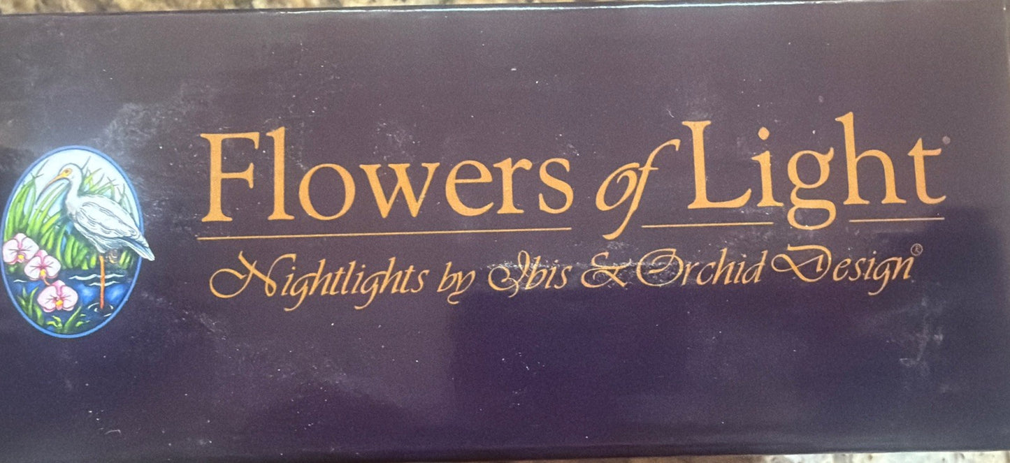 Flowers of Light Night Light Cat Ibis Orchid 50122 New In Box 2008