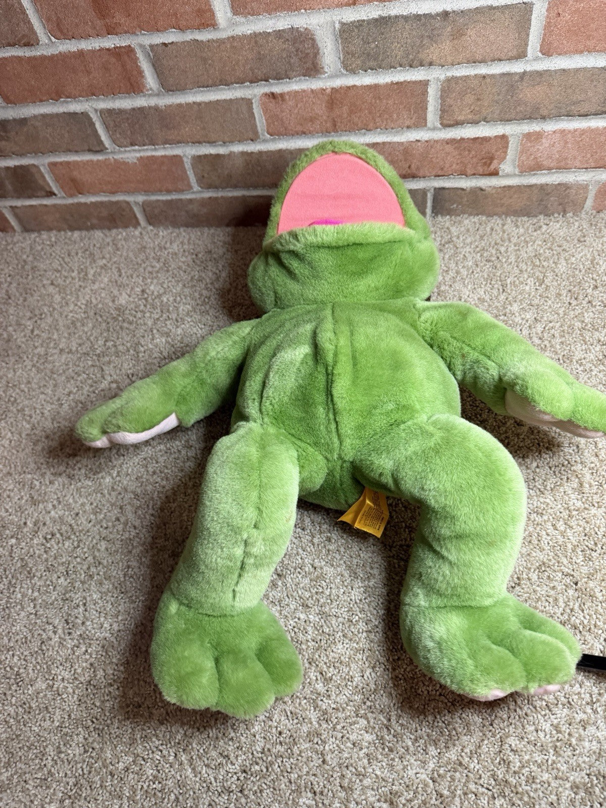 Vintage 1993 PlayTalkin Fritz Frog Plush Mighty Star Talking Character Toy