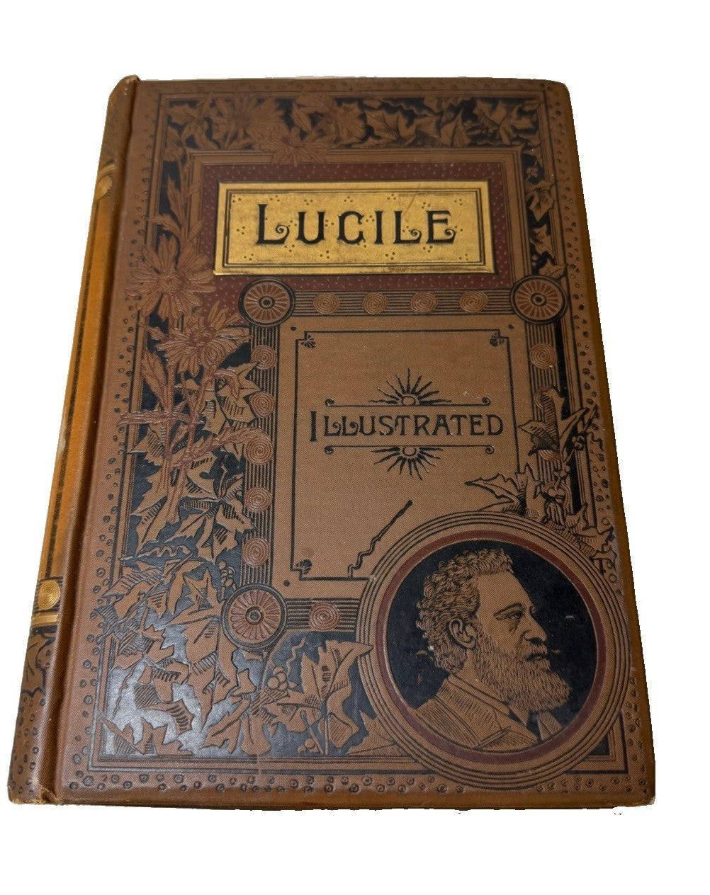 Antique 1889 Lucile Owen Meredith Illustrated Hardcover Poetry Book Stokes
