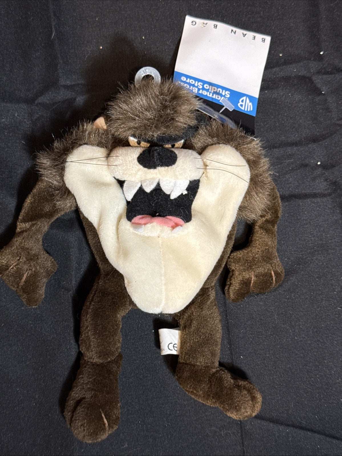Warner Bros Studio Taz Bean Bag Plush Vintage 1998