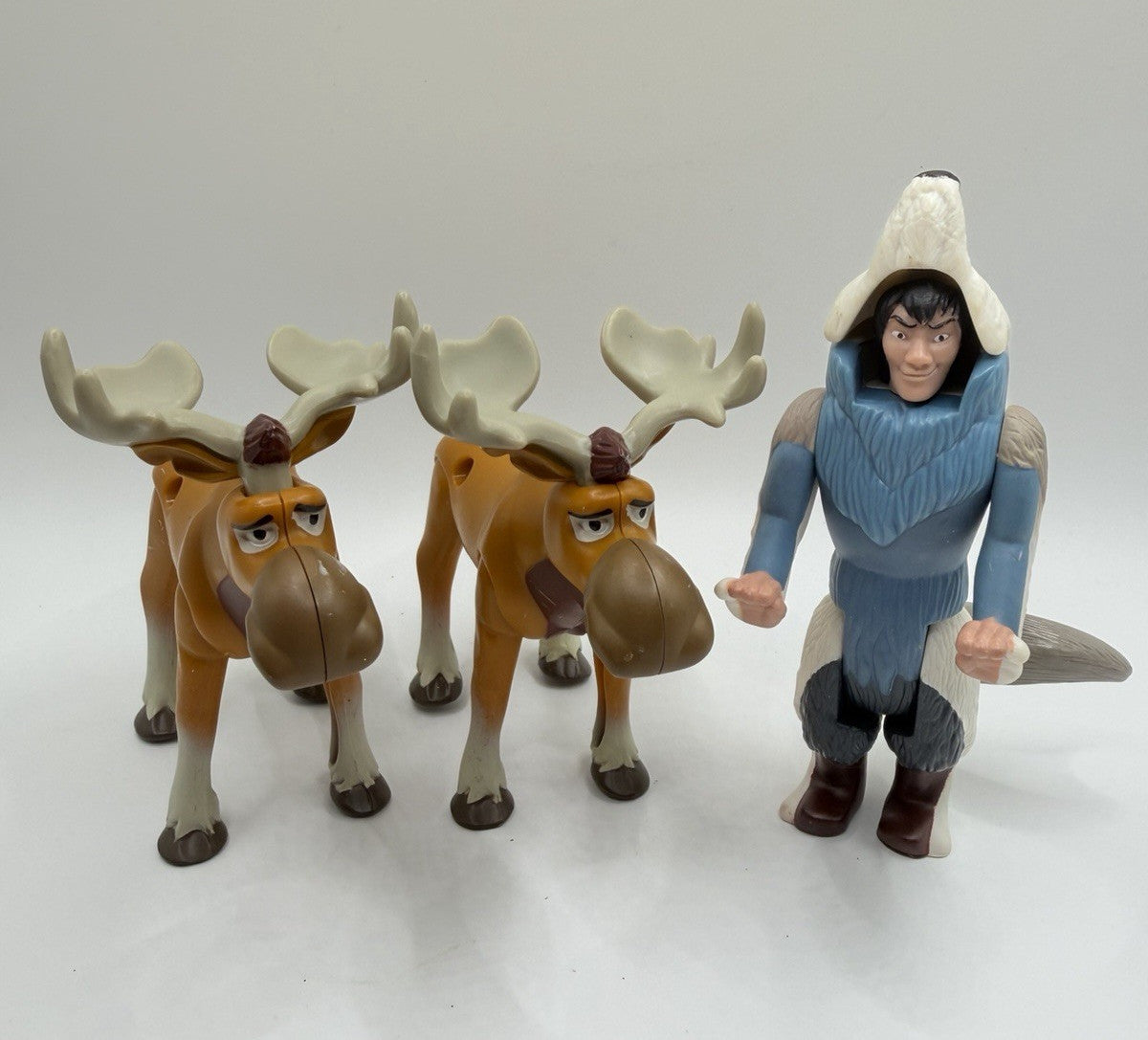 Disney Brother Bear Figures Kenai Bear Hat Rutt Tuke Moose Toy Set 3 Figure Lot