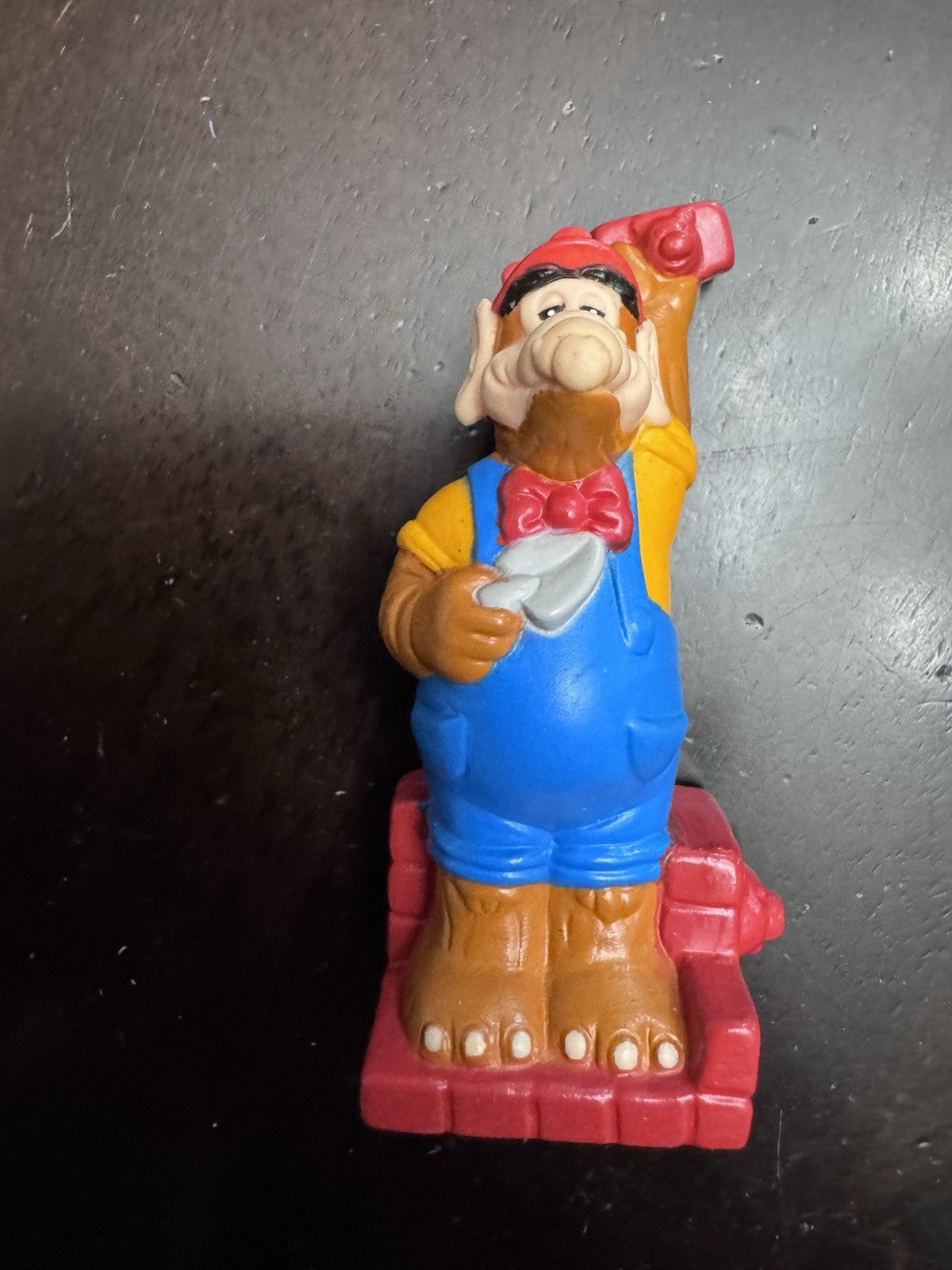 1990 Wendy's Kids Meal ALF Lot Of 4 Toys Construction Worker Knight Genie Romeo