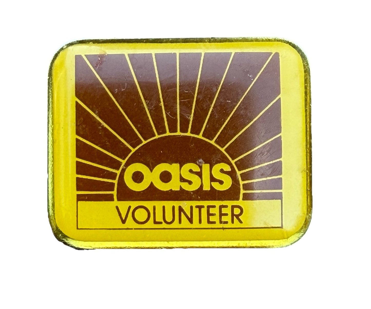 1980s OASIS Volunteer Pin Older Adult Service Information Systems