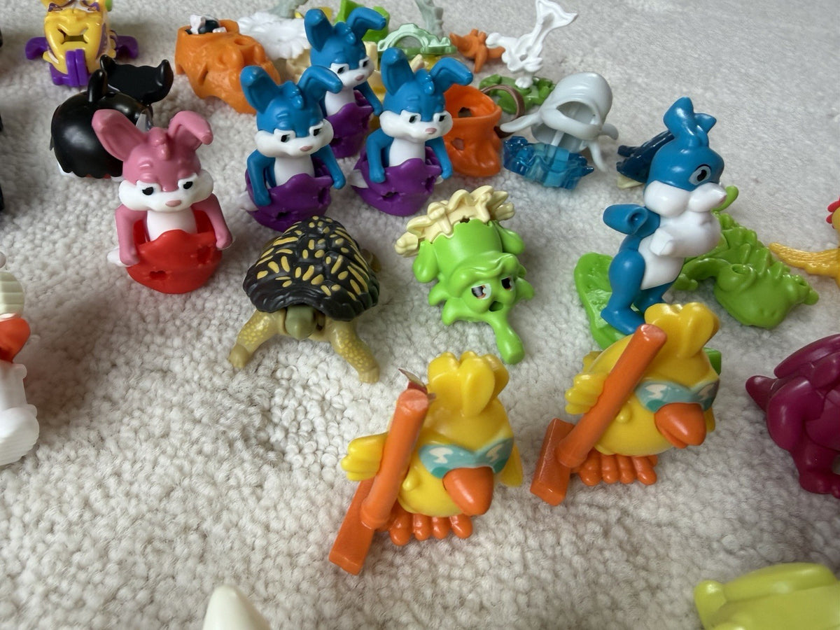 Vintage Kinder Surprise & Fast Food Toy Lot of 100+ Miniature Vehicles & Figures