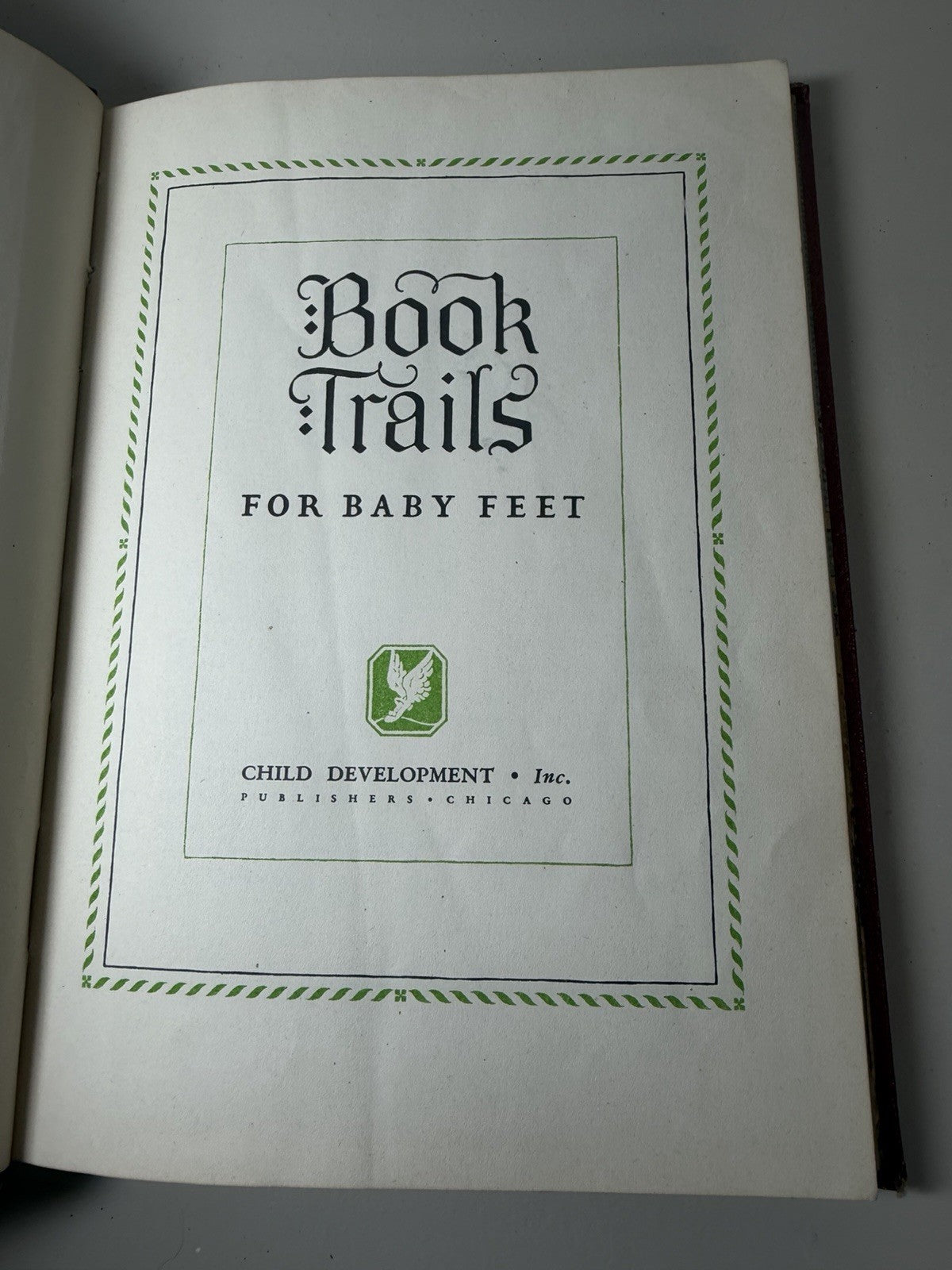 Vintage Book Trails for Baby Feet 1946 Child Development Hardcover Illustrated