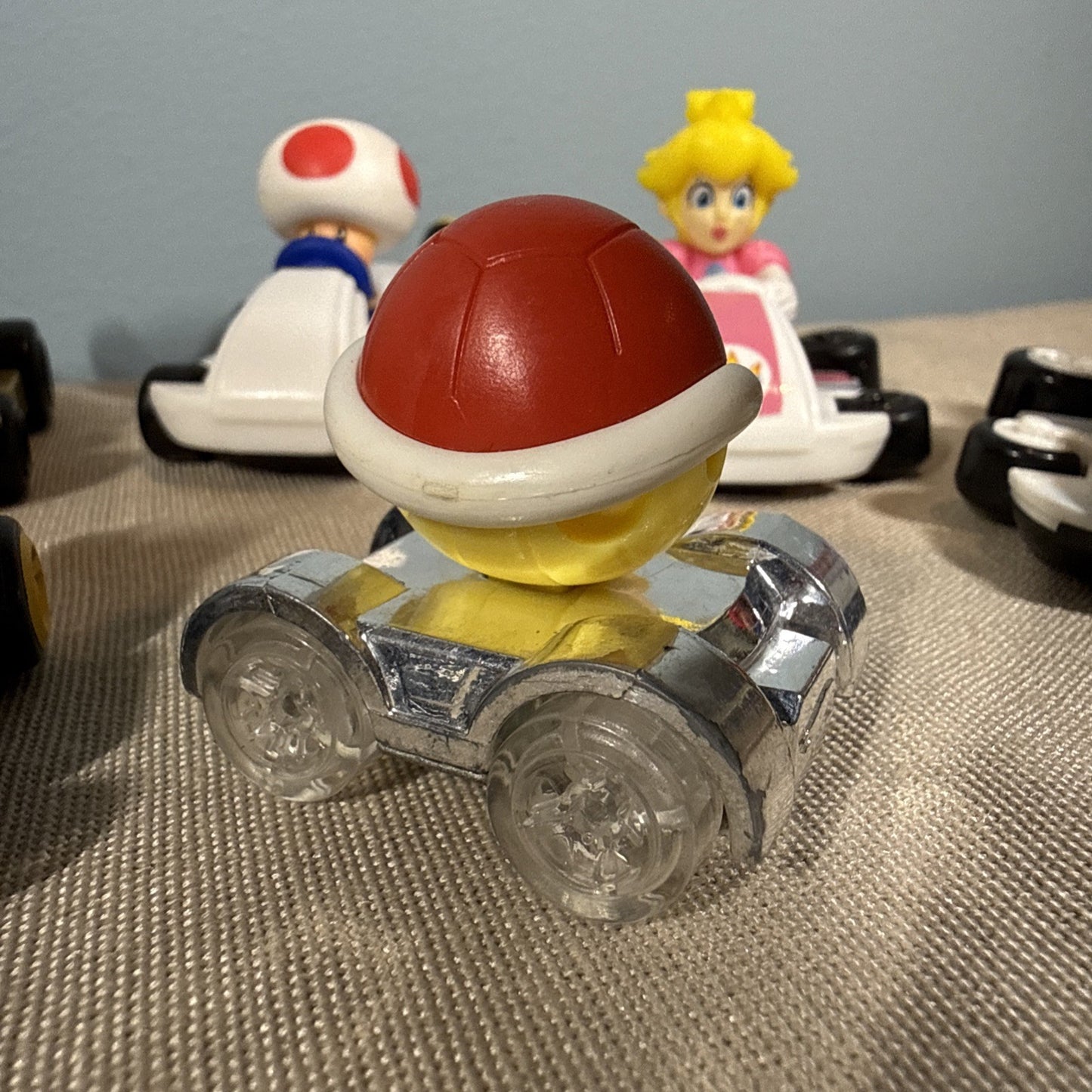 Nintendo Mario Kart Figures Lot of 9 Peach Mario Luigi Toad Donkey Kong Shell