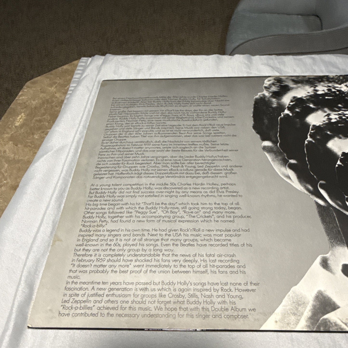 Lot 2 Vinyl Records Buddy Holly Bill Haley Rock Roll Classics