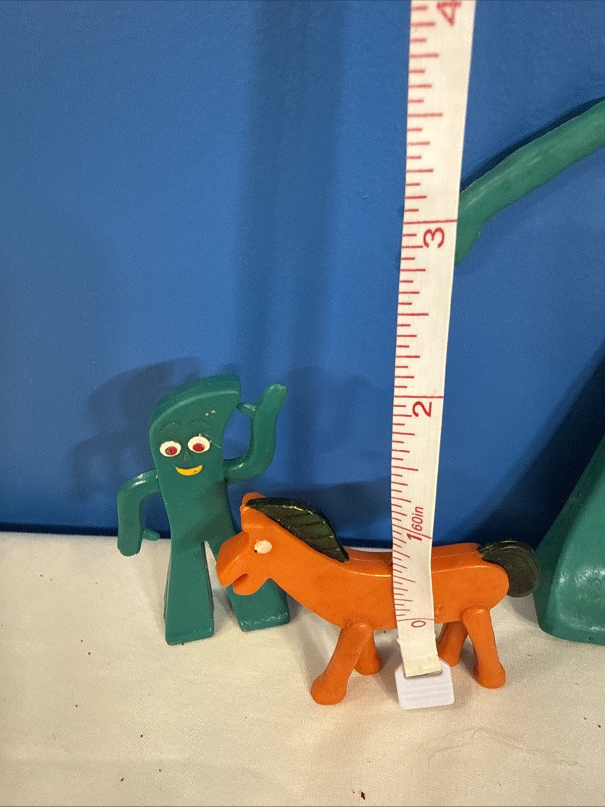 Vintage Gumby Figures Prema Toys Hong Kong Bendable Characters 1980s Lot of 6