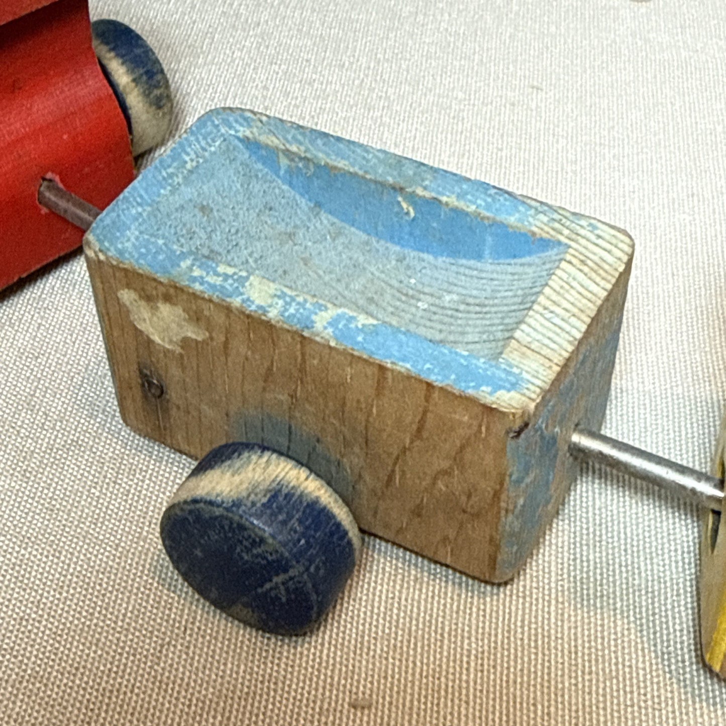 Vintage Fisher Price #215 Choo Choo Train Pull Toy 1950s Wooden Classic
