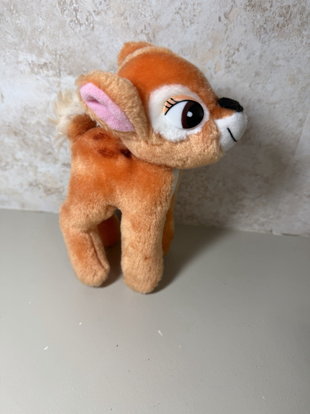 Vintage Walt Disney Animated Classic Film Plush Dumbo Pinocchio Lady Bambi 5 pcs