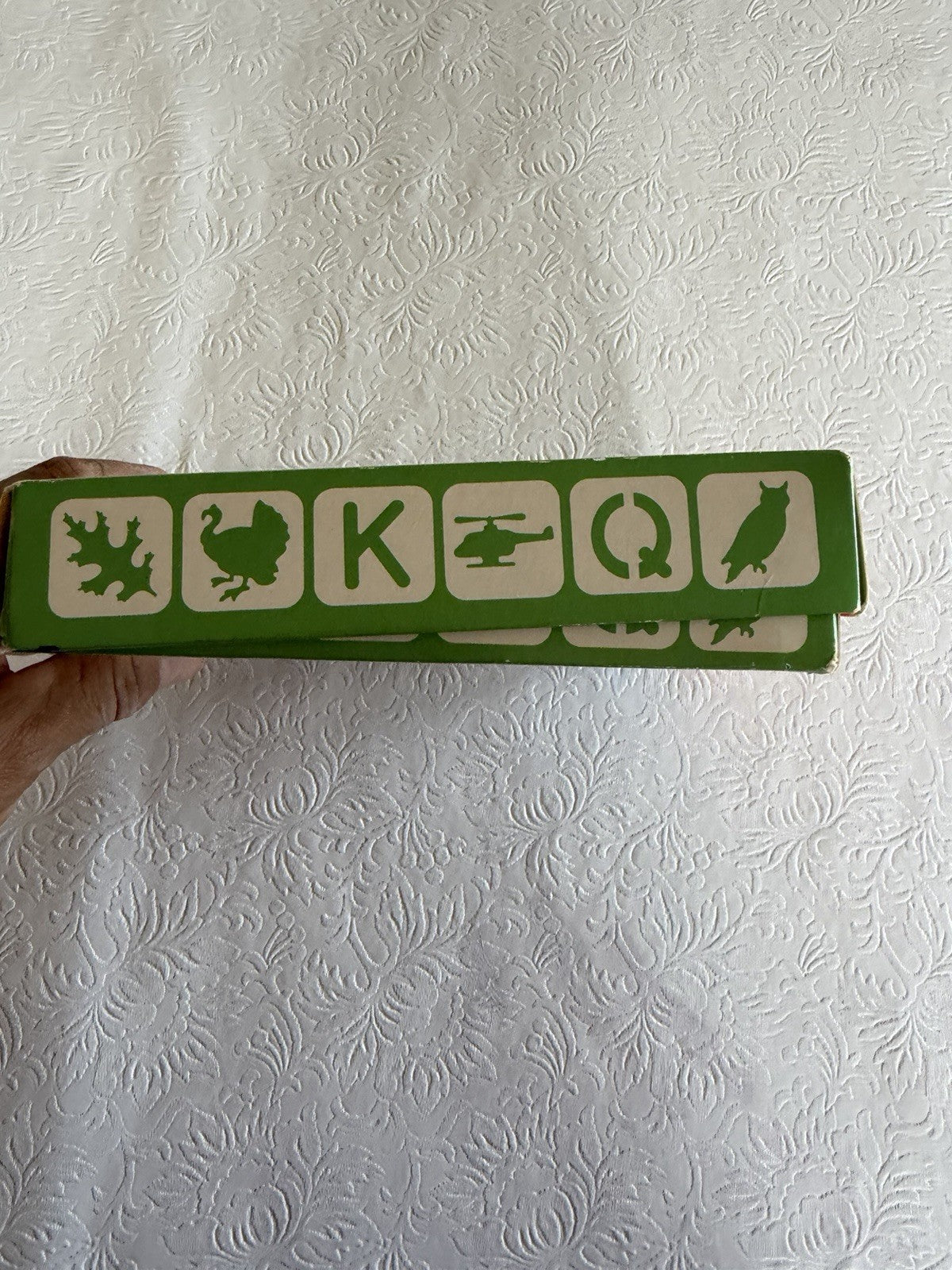 Vintage Tuppertoys Stencil Art Plastic Template Set Boxed Tupperware Creative