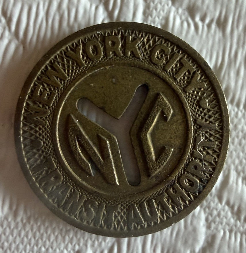 Vintage Token Lot NYC Subway Grandstand The Meadows Admission Brass Tokens