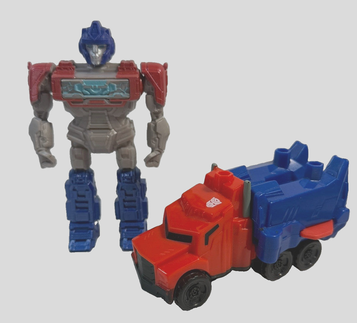 Transformers Optimus Prime McDonald's Truck 2024 Hasbro Figure Toy Lot of 2