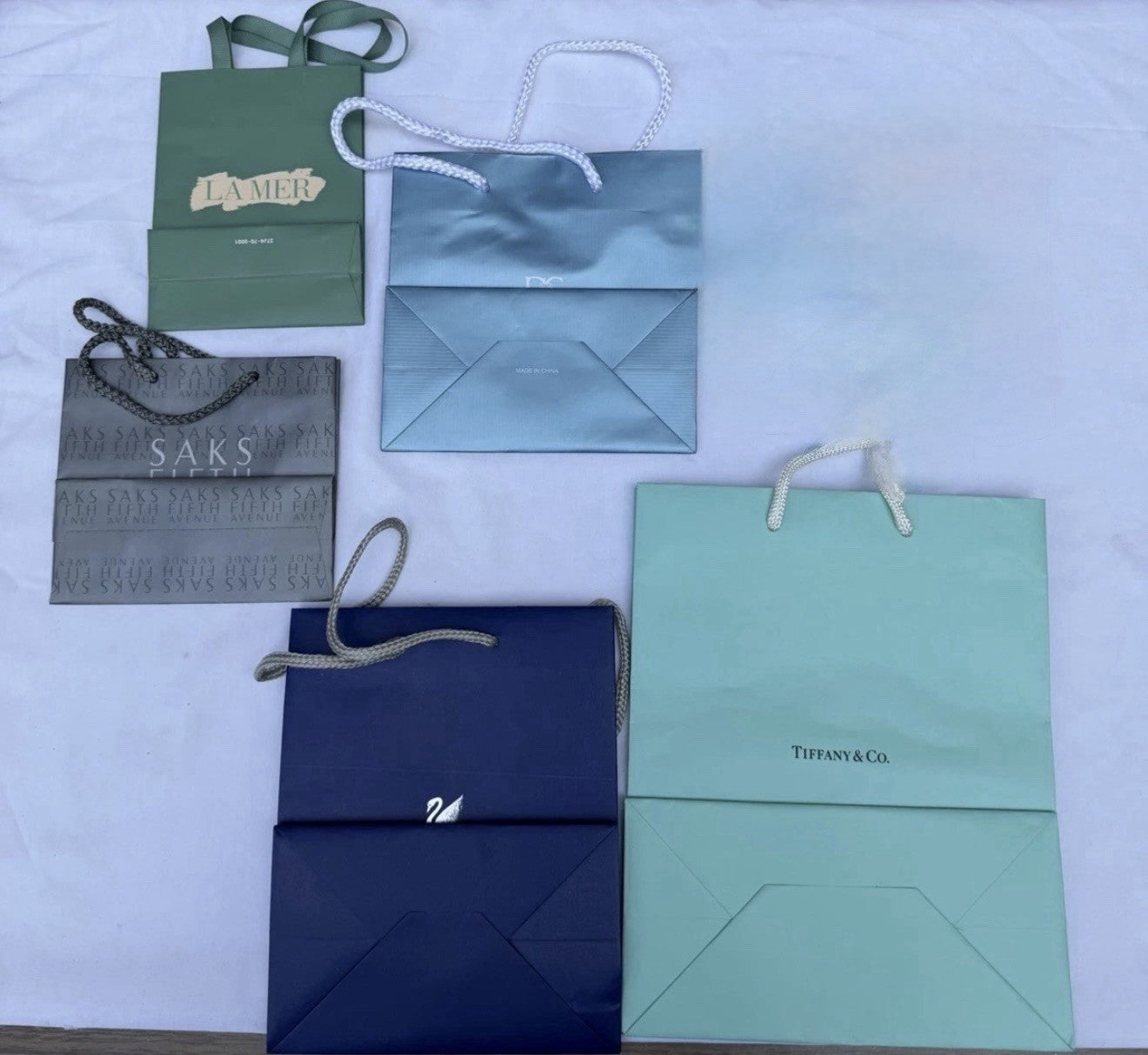 Luxury Designer Shopping Bag Dust Bag Lot Gucci Burberry Tiffany Coach 15 Pcs
