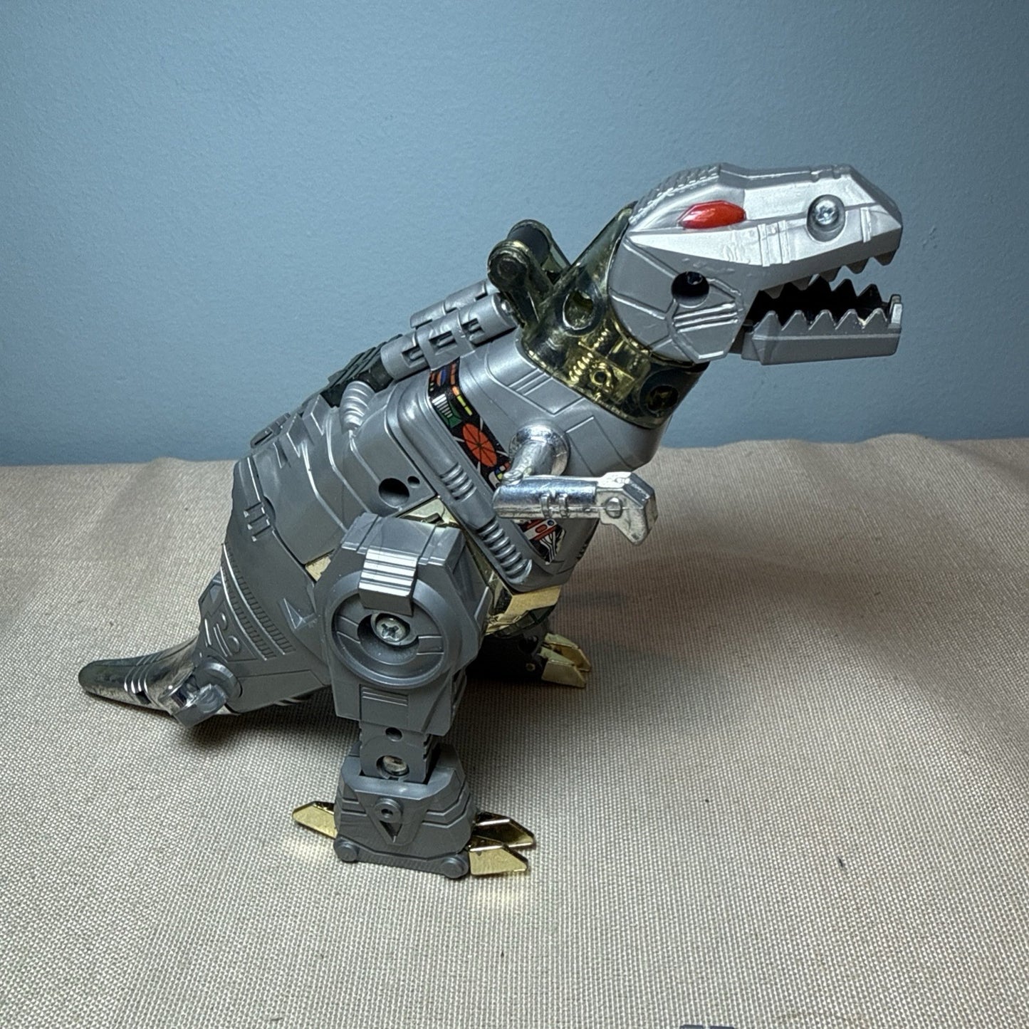 Vintage 1985 Hasbro Transformers G1 Grimlock Dinobot Figure Incomplete