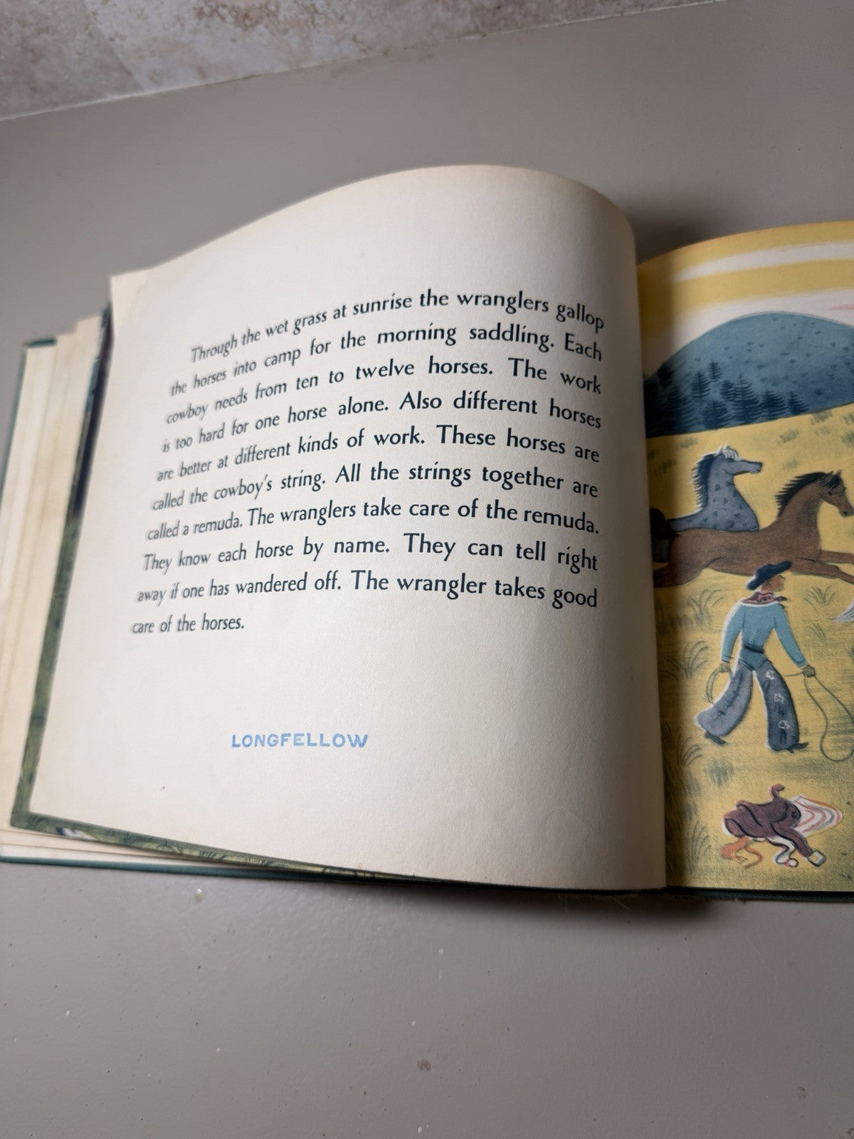 1959 The Cowboy on the Ranch Louise Lee Floethe Richard Floethe Illustrated Book