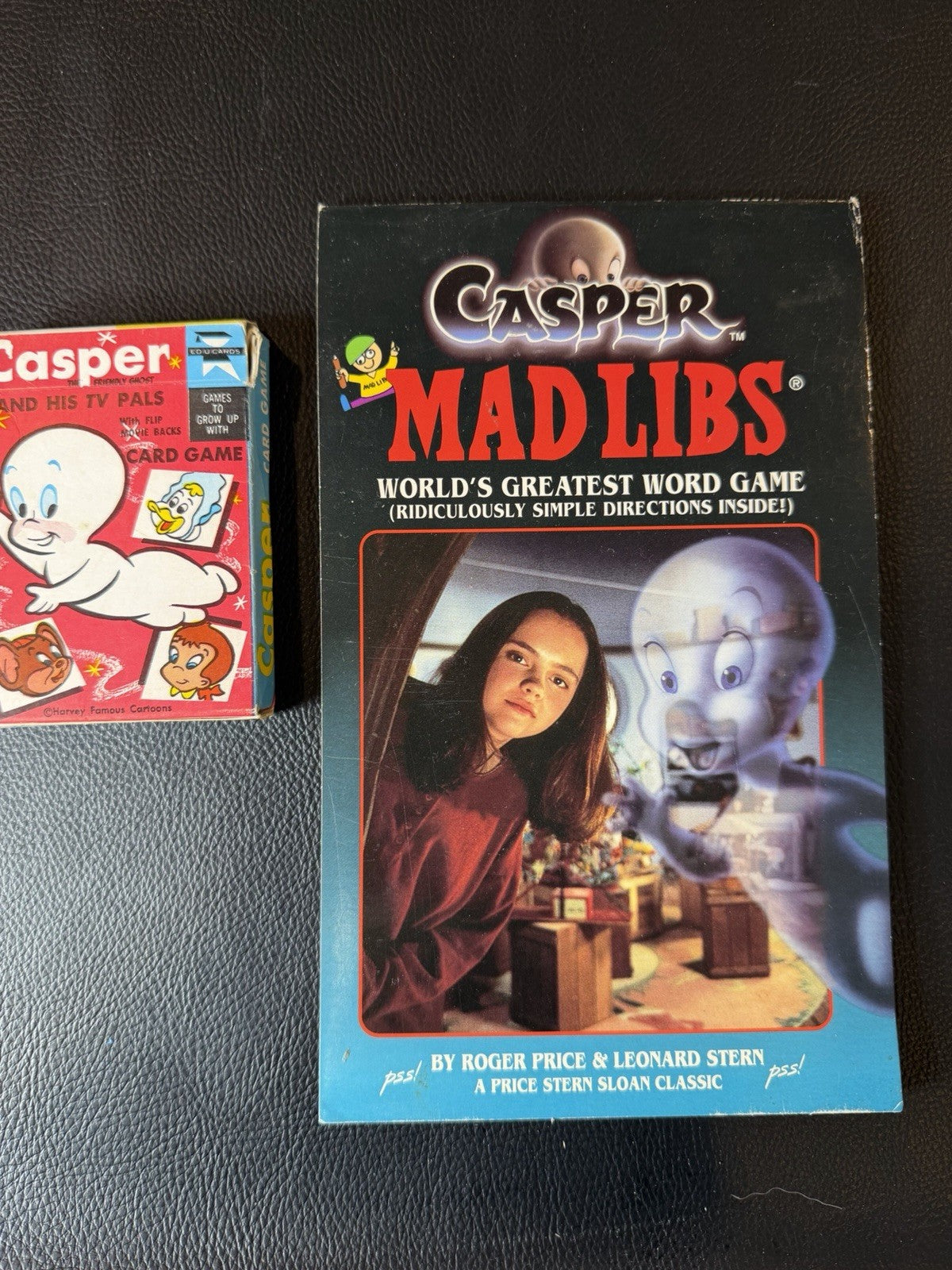 Vintage Casper The Friendly Ghost Books Comics Mad Libs Card Game Bundle