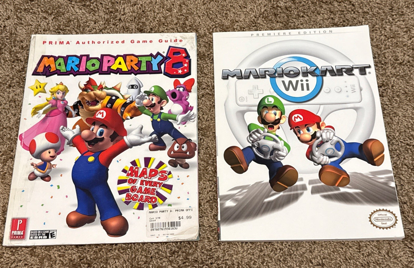 Mario Party 8 Mario Kart Wii Official Strategy Guide Lot of 2 Guides