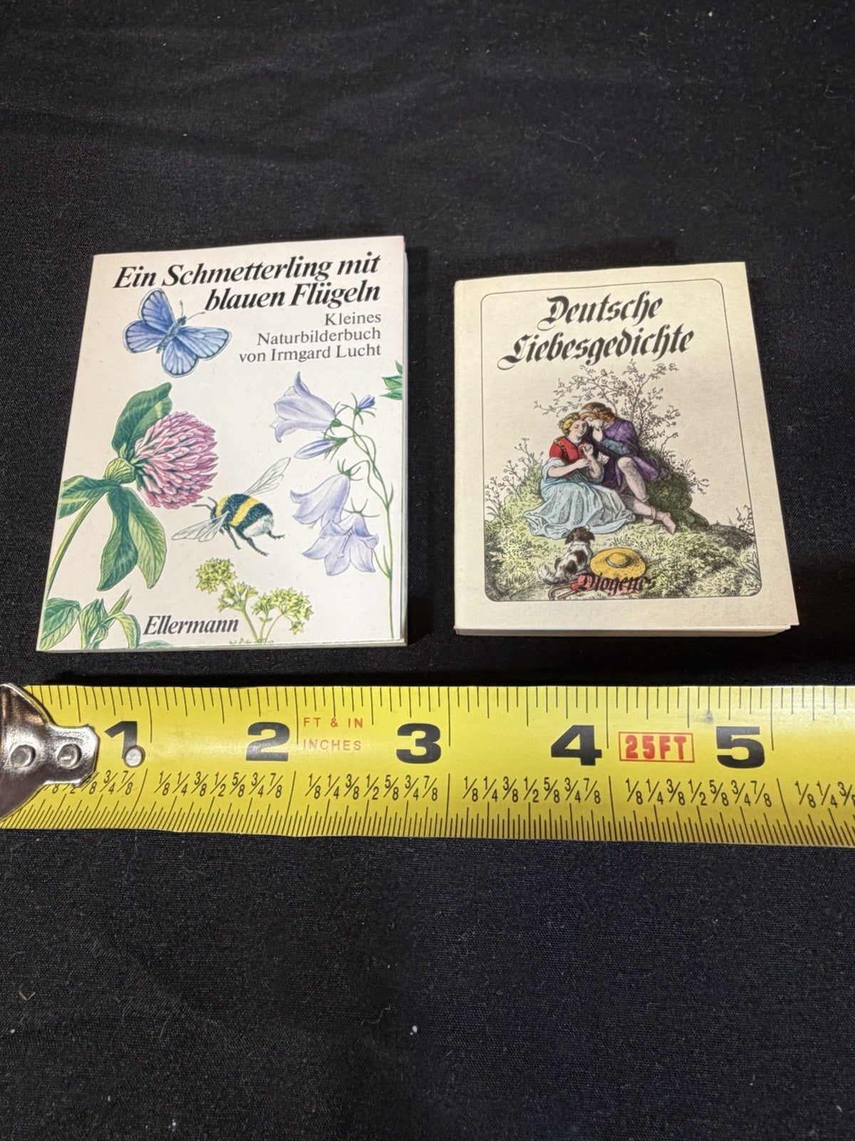 Vintage German Mini Books Love Poems Butterfly Blue Wings Lot