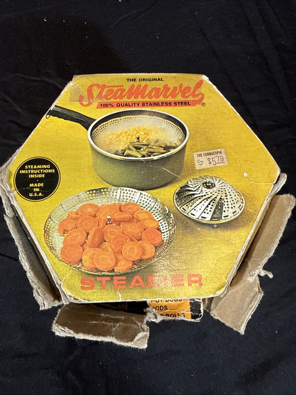Vintage SteaMarvel Steamer Stainless Steel USA Kitchen Cooker