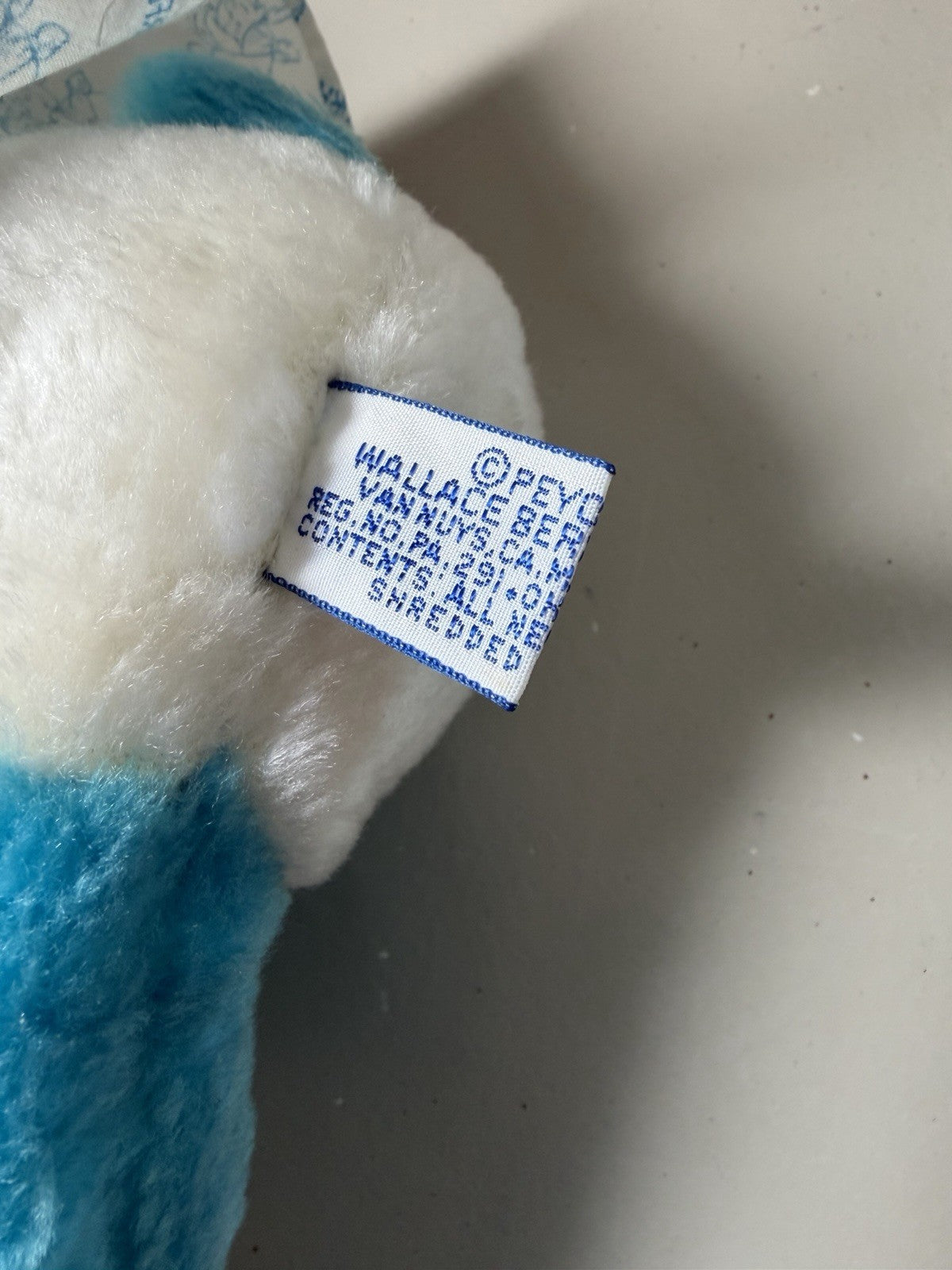 Vintage Smurfs Plush Toys Wallace Berrie 1981 Smurfette Papa Smurf Lot of 6