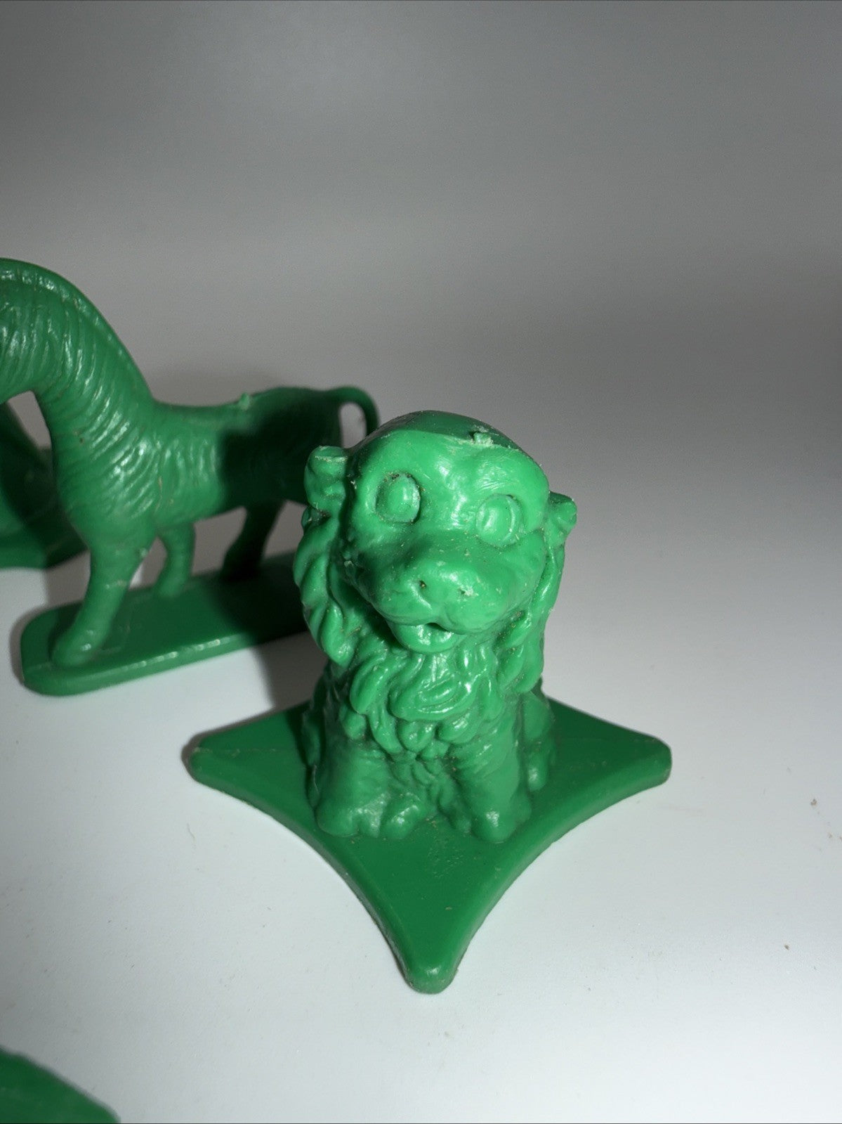 Vintage Tupperware Busy Blocks Figures Green 1970s Toy Lot 9pc