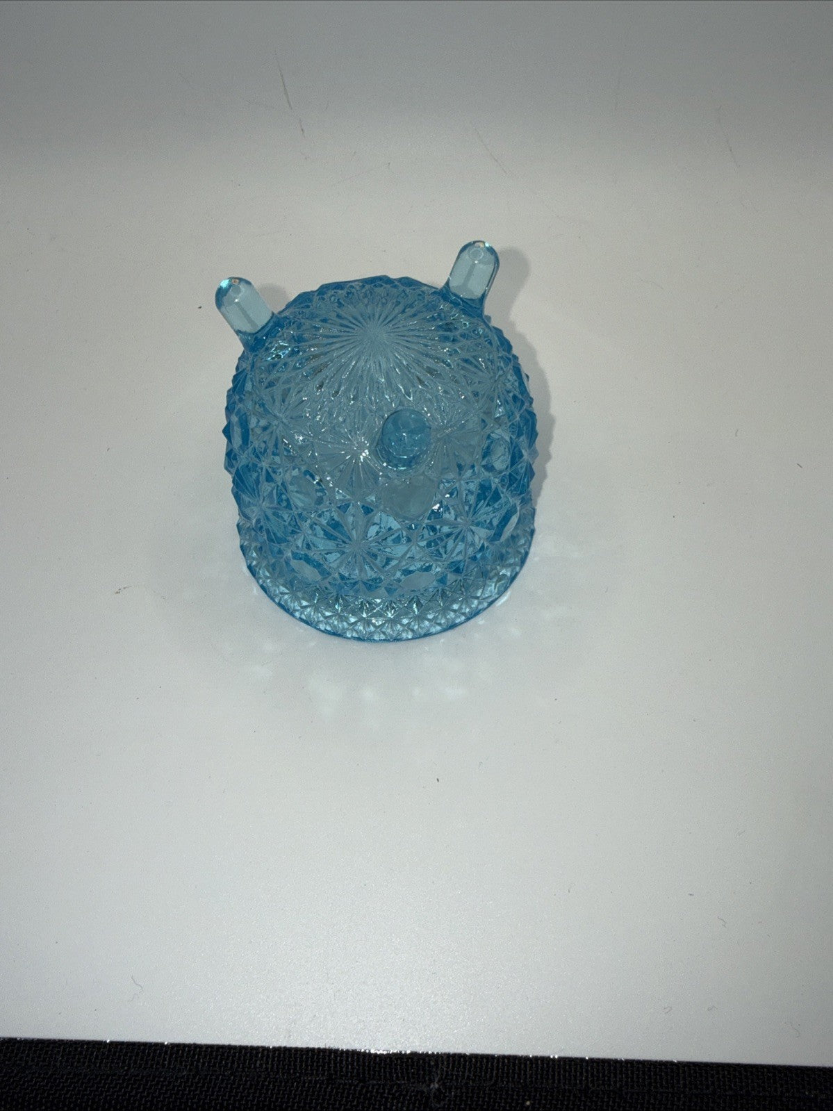 Blue Daisy and Button Footed Salt Cellar Marmalade Bowl
