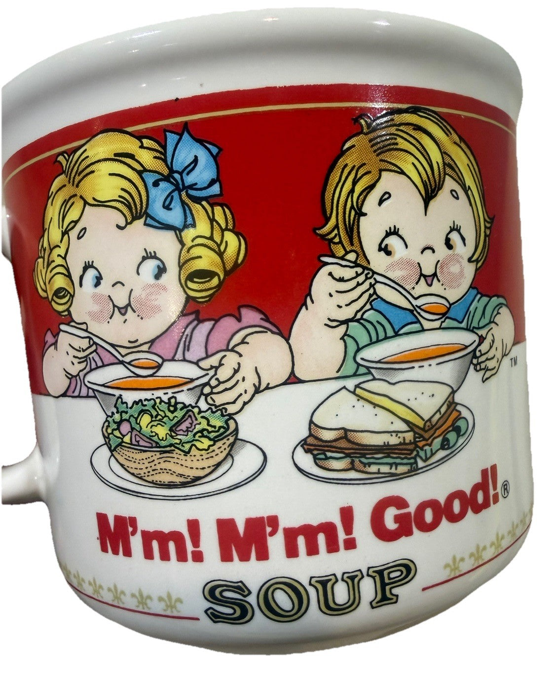 Vintage Campbell Soup Kids Mug 1991 Westwood Ceramic Cup M'm Good