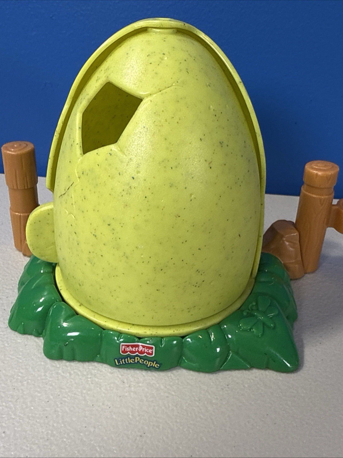 Fisher Price Little People Lil Dino Brontosaurus Caveman Eggs Set Complete