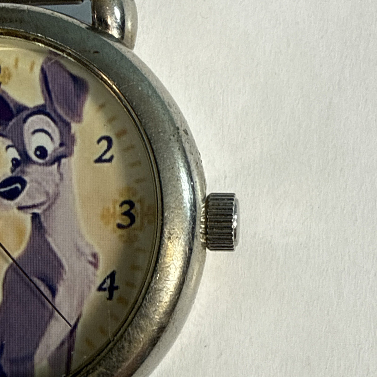 Disney Lady and the Tramp Special Edition Watch Face Works No Band Needs Battery