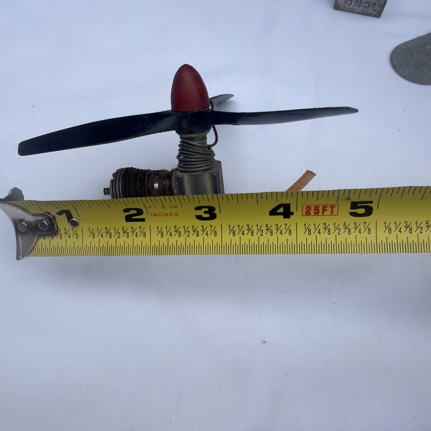 Vintage Drafting Mechanical Instrument Lot Model Airplane Engine Compass Magnet