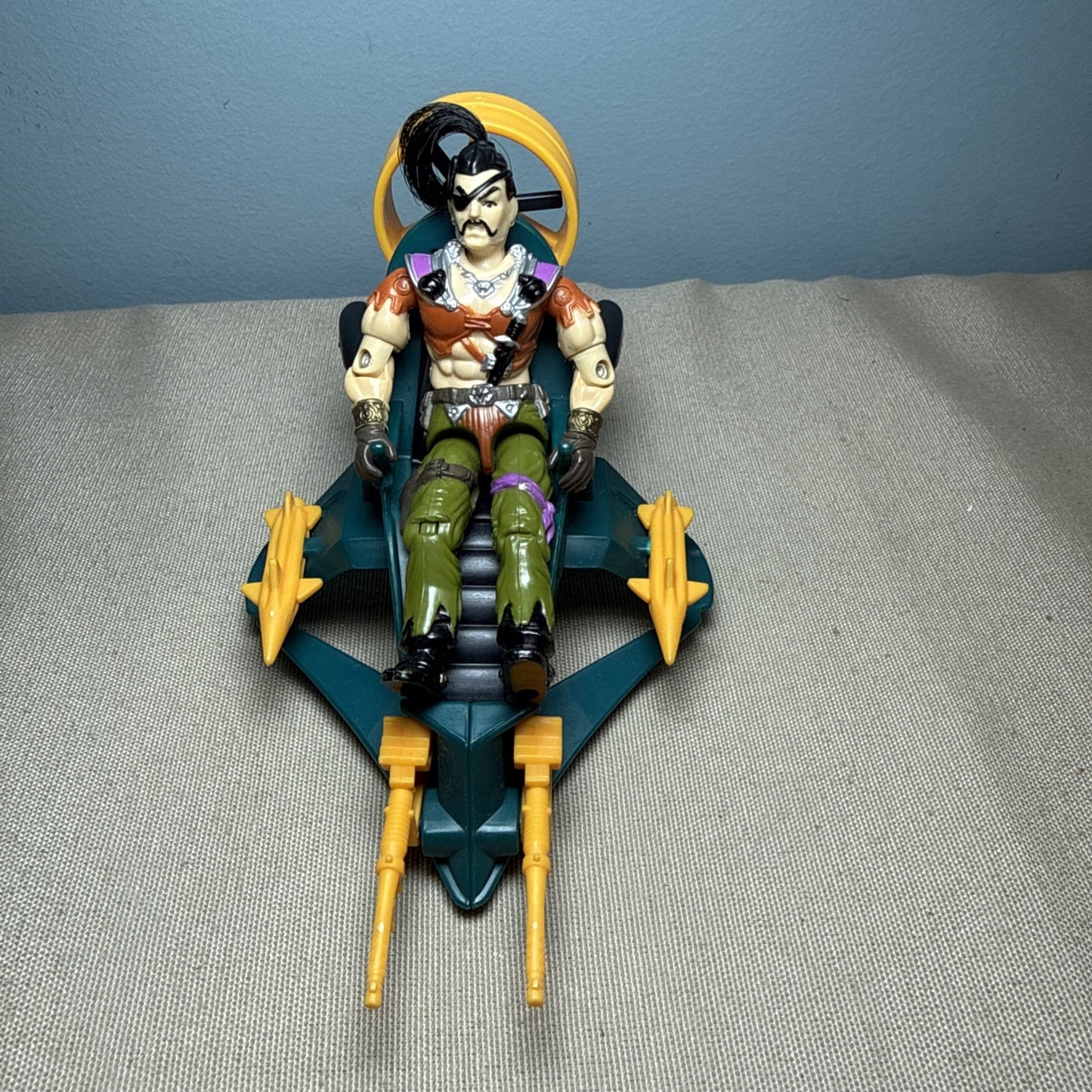 Vintage 1987 GI Joe Dreadnok Zanzibar Air Skiff Hasbro ARAH Incomplete Figure