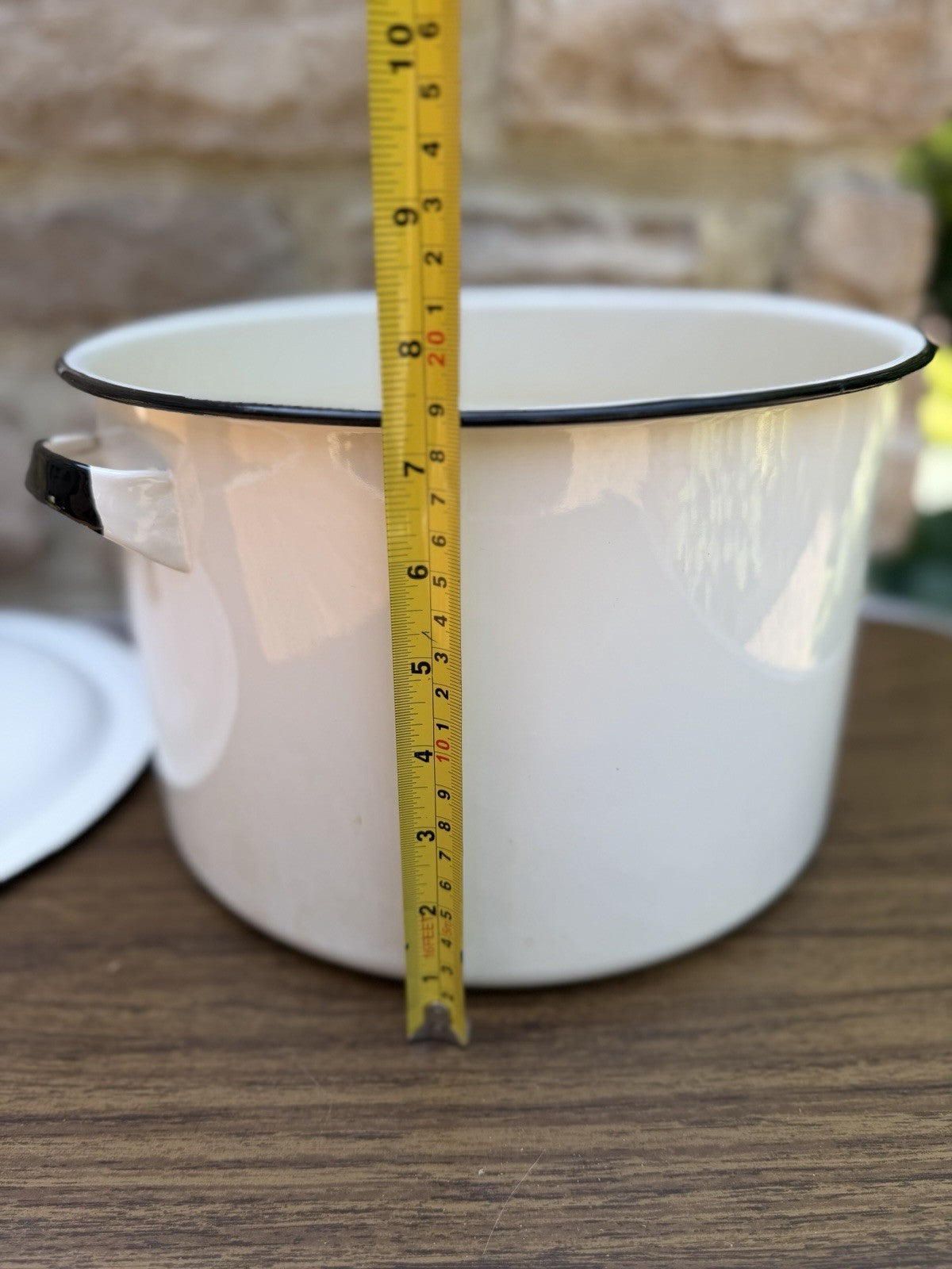 Vintage White Enamelware Nesting Saucepan Pot Cookware Farmhouse Kitchen Lot