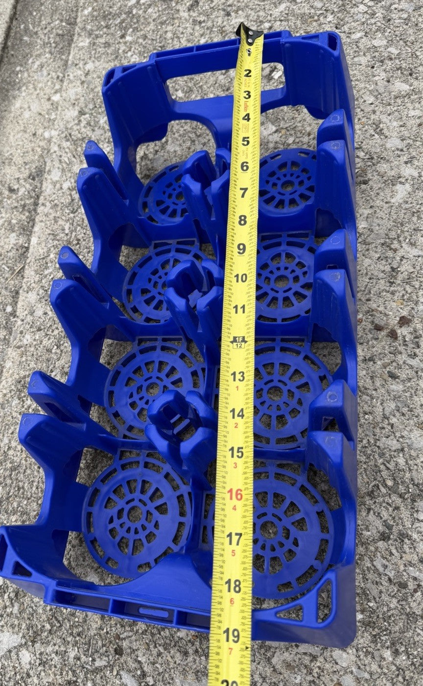 Vintage G&J Pepsi Cola Blue Plastic 2 Liter Soda Bottle Carrier Castle Crate