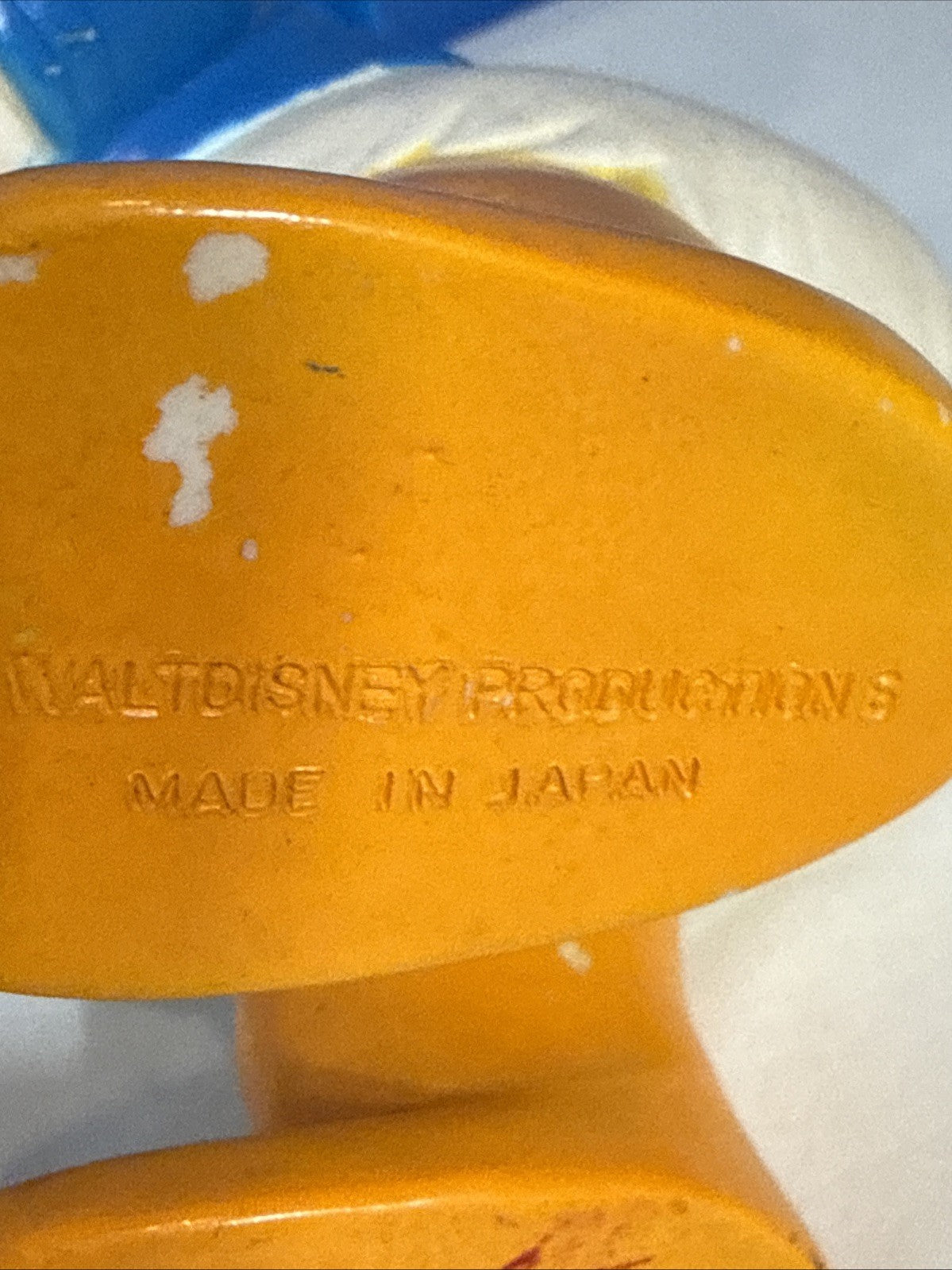 Vintage Walt Disney Donald Duck Vinyl Squeaker Toy Japan 8.5 Inch Figure