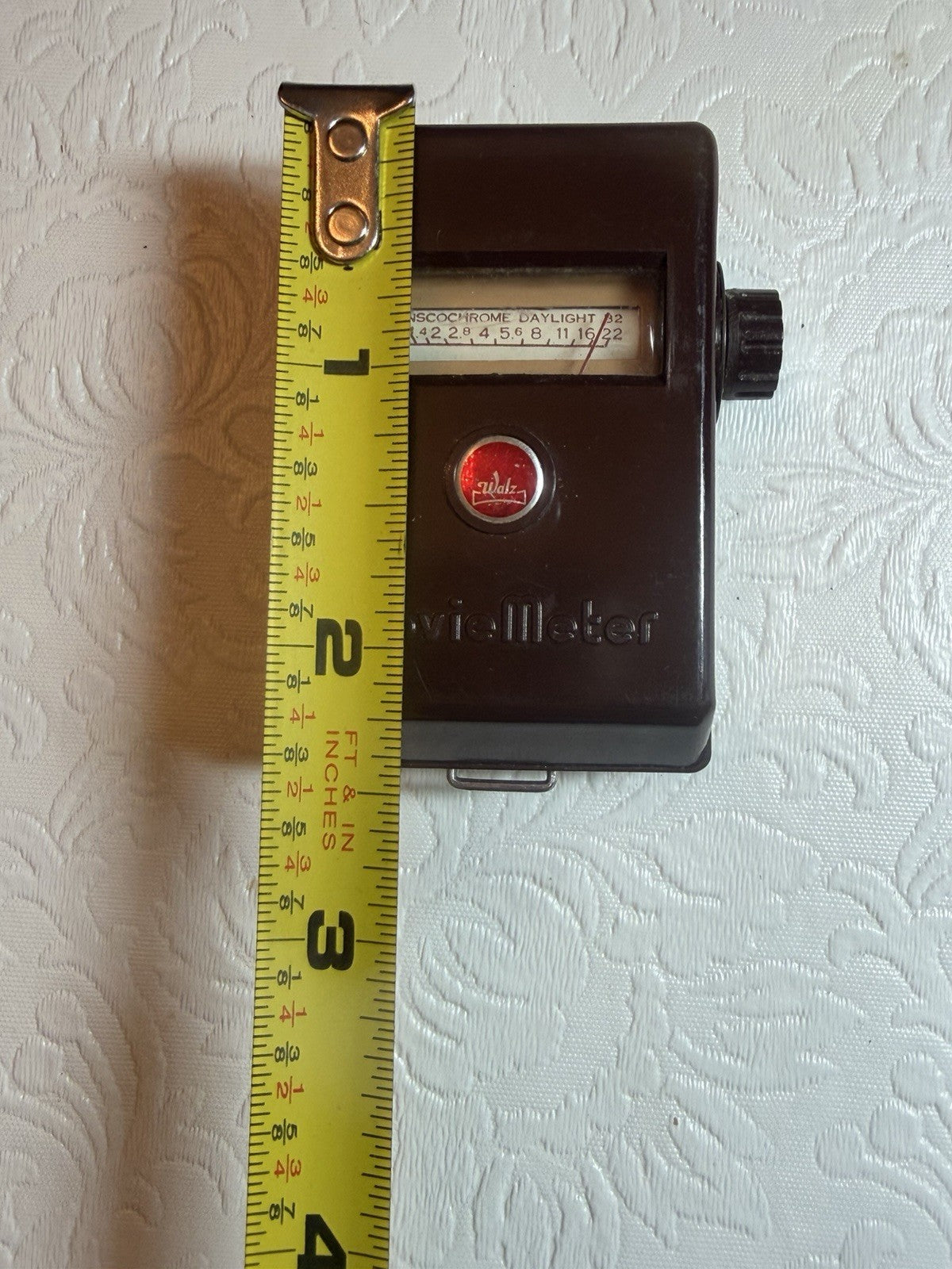 Vintage Walz Preset M1 Movie Light Meter 8mm 16mm Camera Japan Brown Case