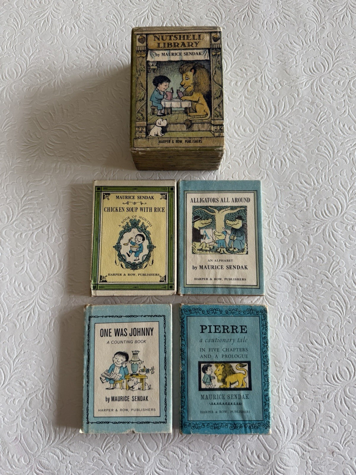 Maurice Sendak Nutshell Library 1962 First Edition 4 Mini Books Harper Row Set