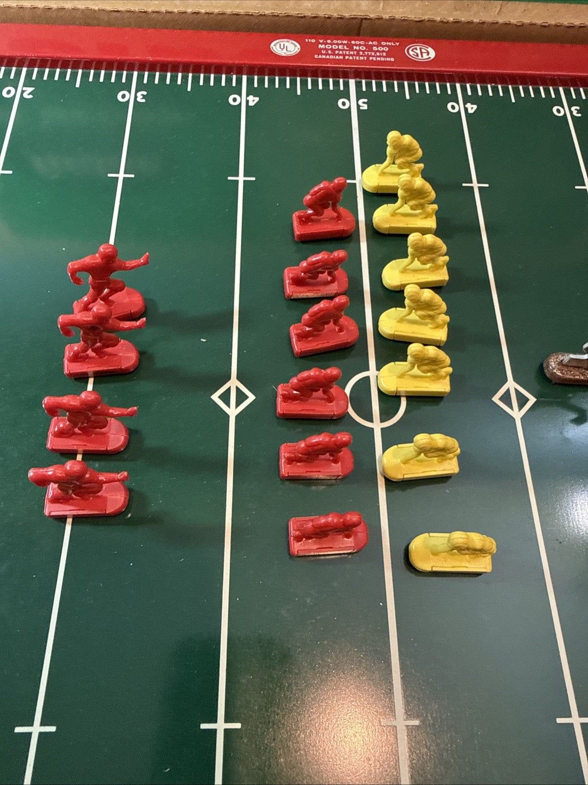 Vintage Tudor Tru Action Electric Football Game Model 500 Tested Working 1960s
