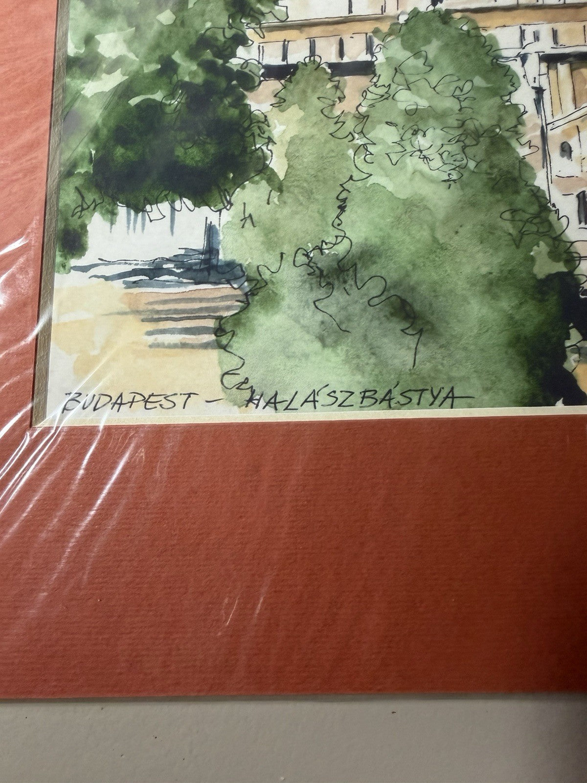 Vlad Nemo Signed Budapest Fishermans Bastion Watercolor Print NIB Hungary Art